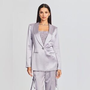 Retrofête Iver satin blazer size X-Large